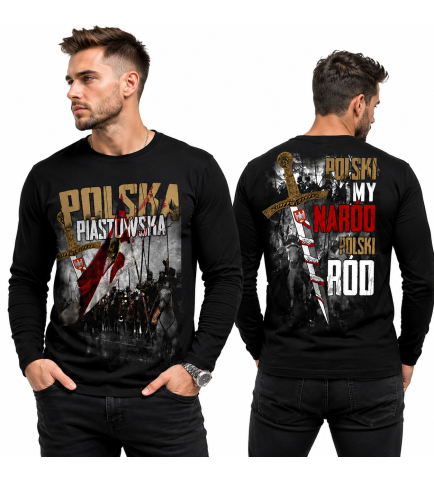 LONGSLEEVE PATRIOTYCZNY POLSKA PIASTOWSKA